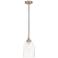 Lived Lighting Art Glass 6 1/4" Nickel and Clear Glass Mini Pendant