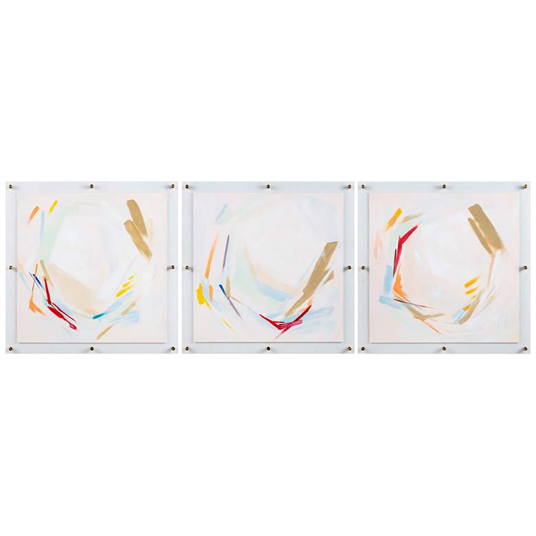 Image 1 Liveliness Framed Acrylic Wall Art Set of 3