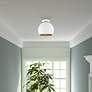 Thumbnail4 of Livex 10" Wide White Dome Modern Semi-Flush Mount Ceiling Light more views