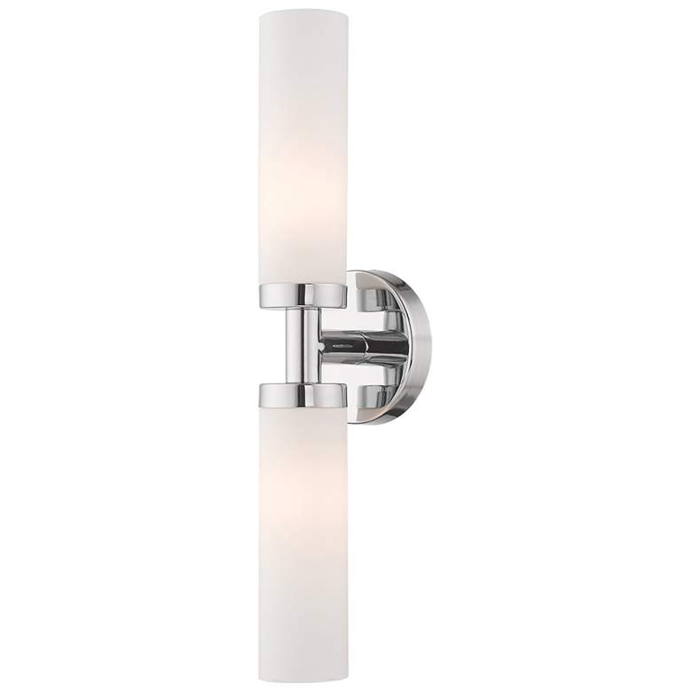 Image 1 Livex Aero 18" High 2 Light Polished Chrome ADA Bath Light