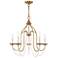 Livex Alessia 24" Wide Antique Brass 5-Light Chandelier