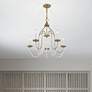2_Livex Alessia 24" Wide Antique Brass 5-Light Chandelier