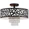 Livex Allendale 15" Wide Bronze 3-Light Drum Ceiling Light