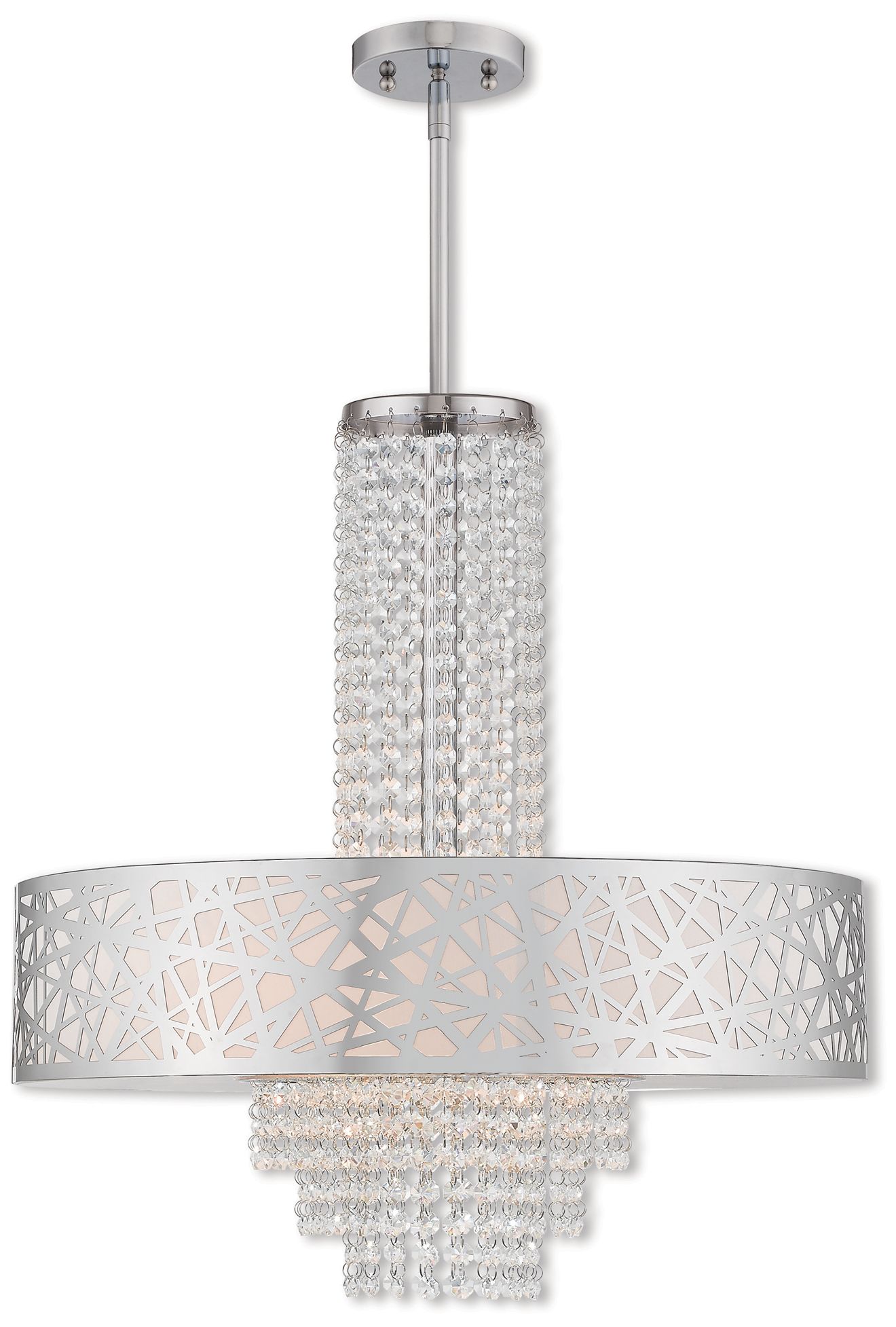 Livex Allendale 22" Wide Polished Chrome Chandelier