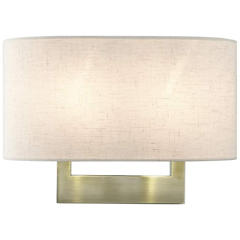 Image 1 Livex Allison 13" Wide 2-Light Antique Brass ADA Wall Sconce