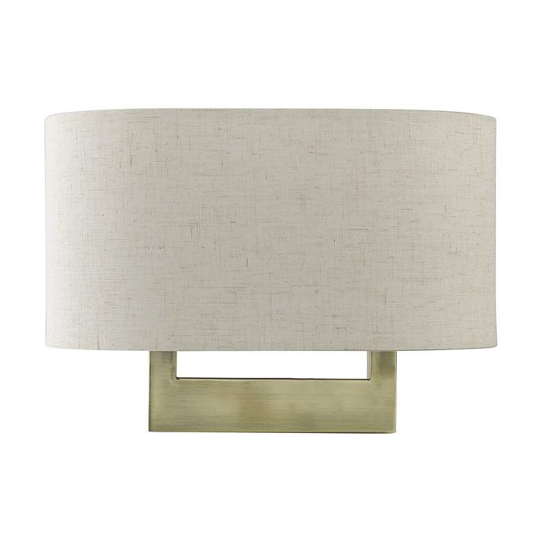 Image 3 Livex Allison 13" Wide 2-Light Antique Brass ADA Wall Sconce more views