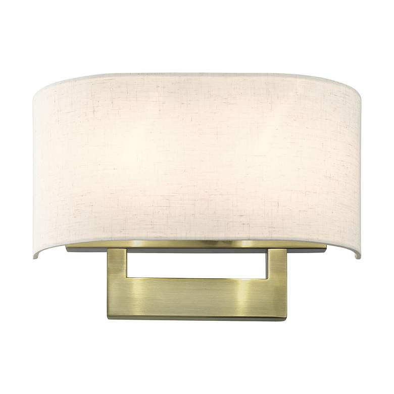 Image 4 Livex Allison 13" Wide 2-Light Antique Brass ADA Wall Sconce more views