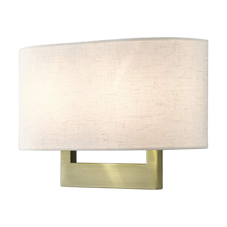 Image 5 Livex Allison 13" Wide 2-Light Antique Brass ADA Wall Sconce more views