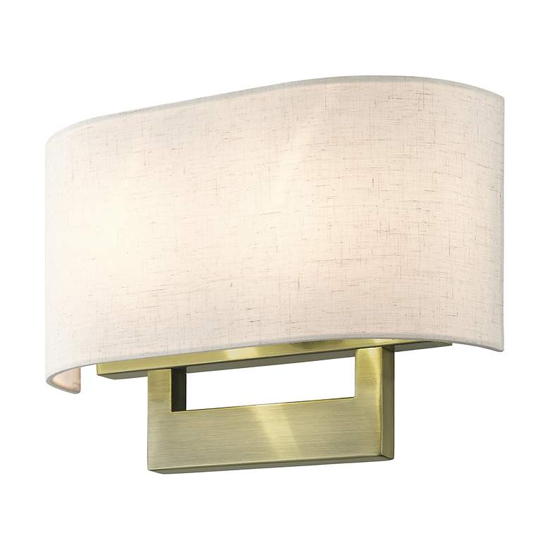Image 6 Livex Allison 13" Wide 2-Light Antique Brass ADA Wall Sconce more views