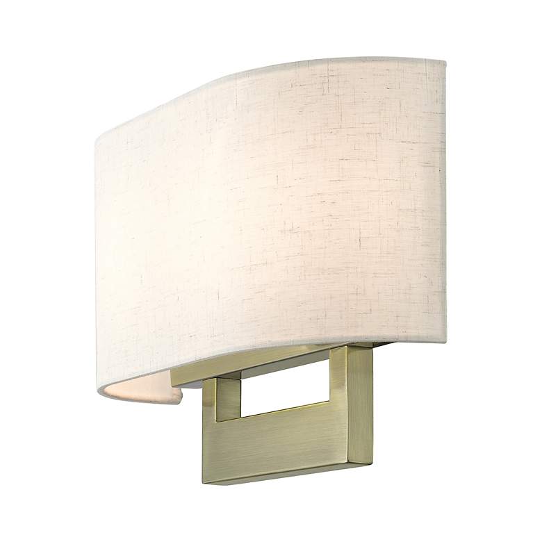 Image 7 Livex Allison 13" Wide 2-Light Antique Brass ADA Wall Sconce more views
