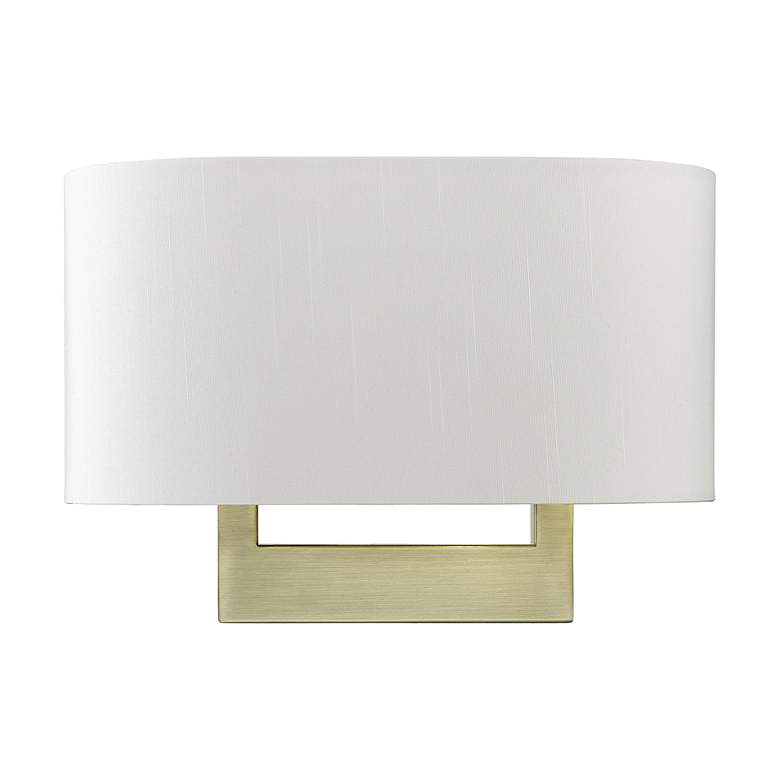 Image 3 Livex Allison 13" Wide 2-Light Antique Brass ADA Wall Sconce more views