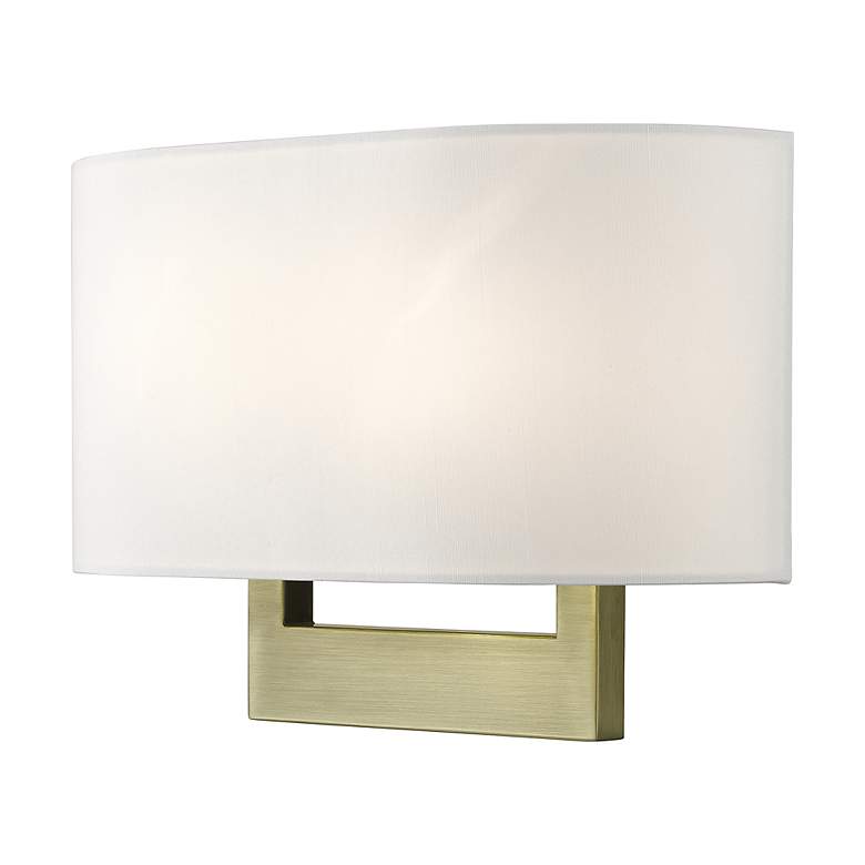 Image 5 Livex Allison 13" Wide 2-Light Antique Brass ADA Wall Sconce more views