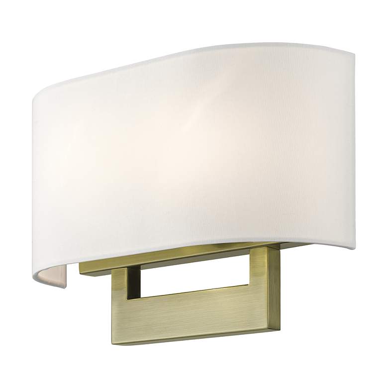 Image 6 Livex Allison 13" Wide 2-Light Antique Brass ADA Wall Sconce more views