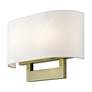 6_Livex Allison 13" Wide 2-Light Antique Brass ADA Wall Sconce more views