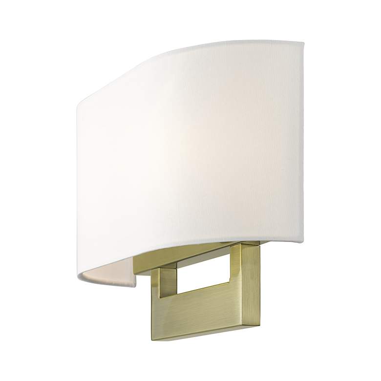 Image 7 Livex Allison 13" Wide 2-Light Antique Brass ADA Wall Sconce more views