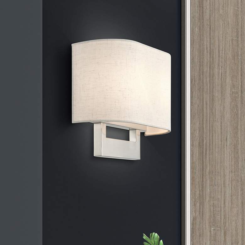 Image 1 Livex Allison 13" Wide 2-Light Brushed Nickel ADA Wall Sconce