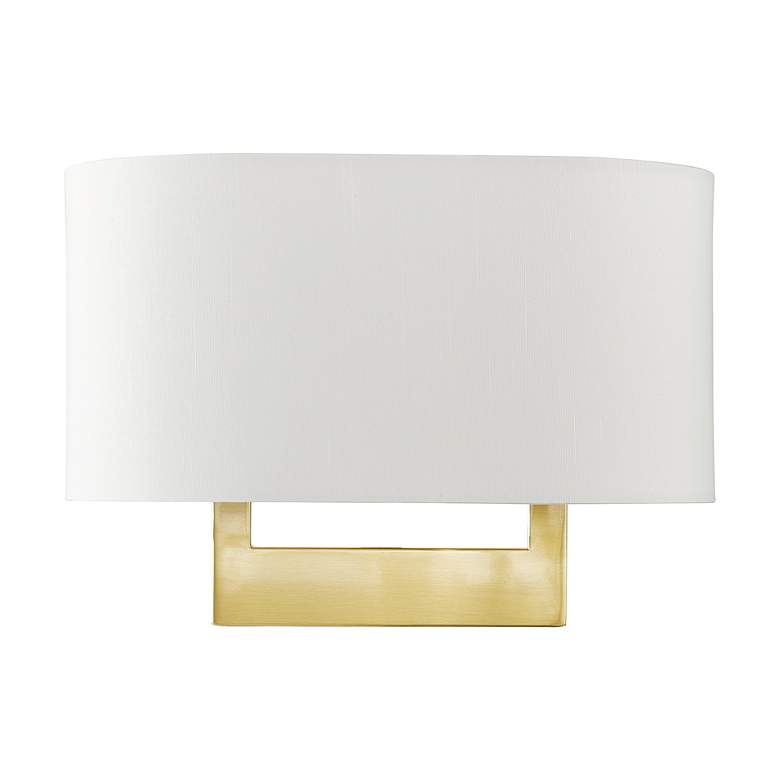 Image 3 Livex Allison 13" Wide 2-Light Satin Brass ADA Wall Sconce more views