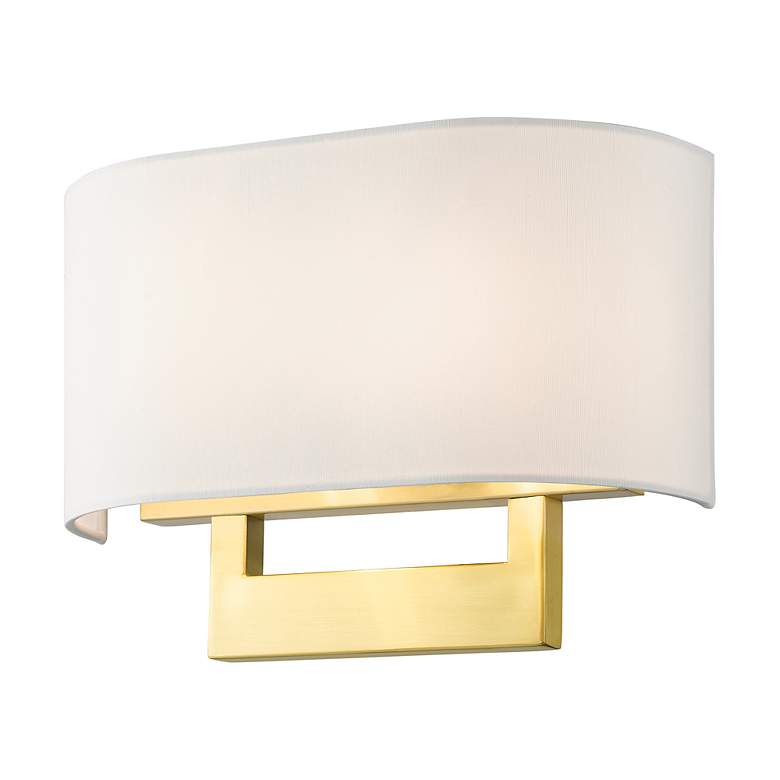 Image 6 Livex Allison 13" Wide 2-Light Satin Brass ADA Wall Sconce more views