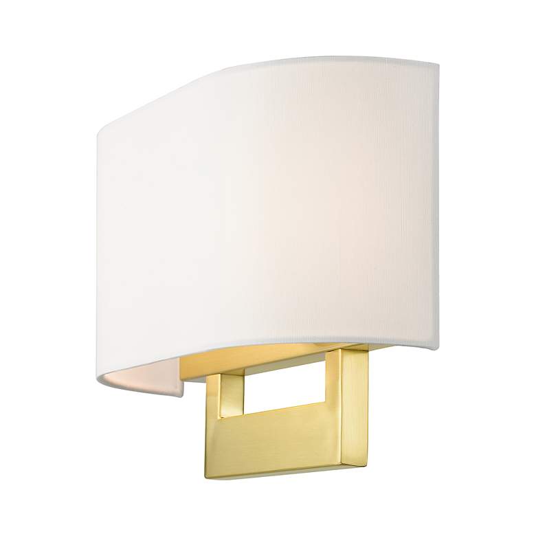 Image 7 Livex Allison 13" Wide 2-Light Satin Brass ADA Wall Sconce more views