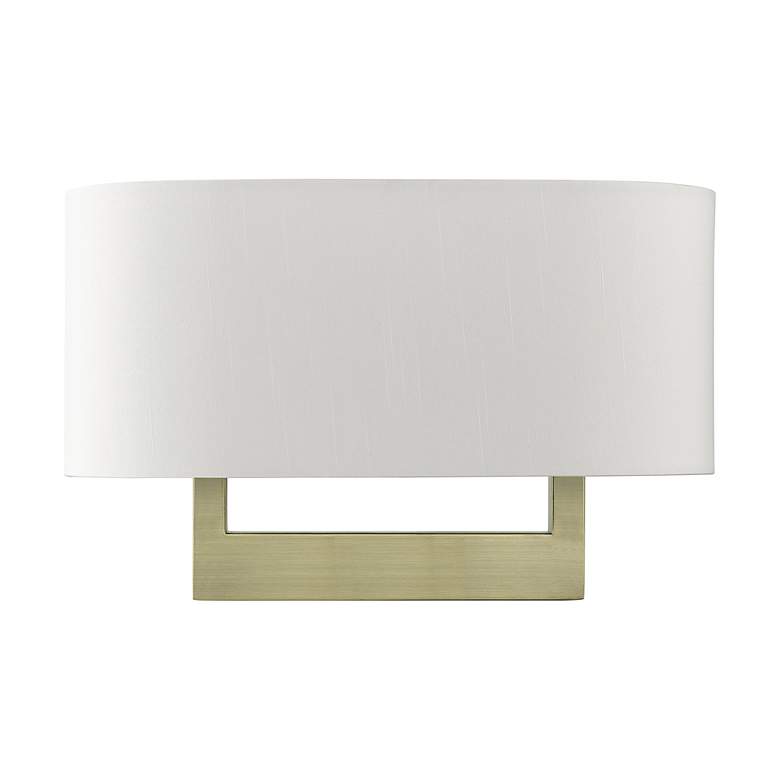 Image 4 Livex Allison 15" Wide 2-Light Antique Brass ADA Wall Sconce more views