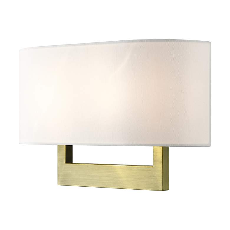 Image 6 Livex Allison 15" Wide 2-Light Antique Brass ADA Wall Sconce more views