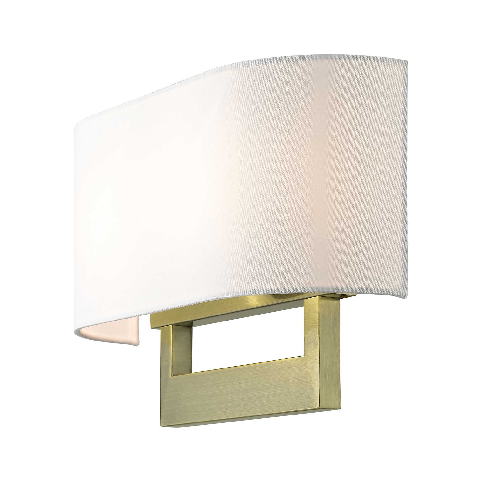 Livex Allison 15" Wide 2-Light Antique Brass ADA Wall Sconce