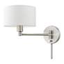 5_Livex Allison Brushed Nickel Swing Arm Wall Lamp more views