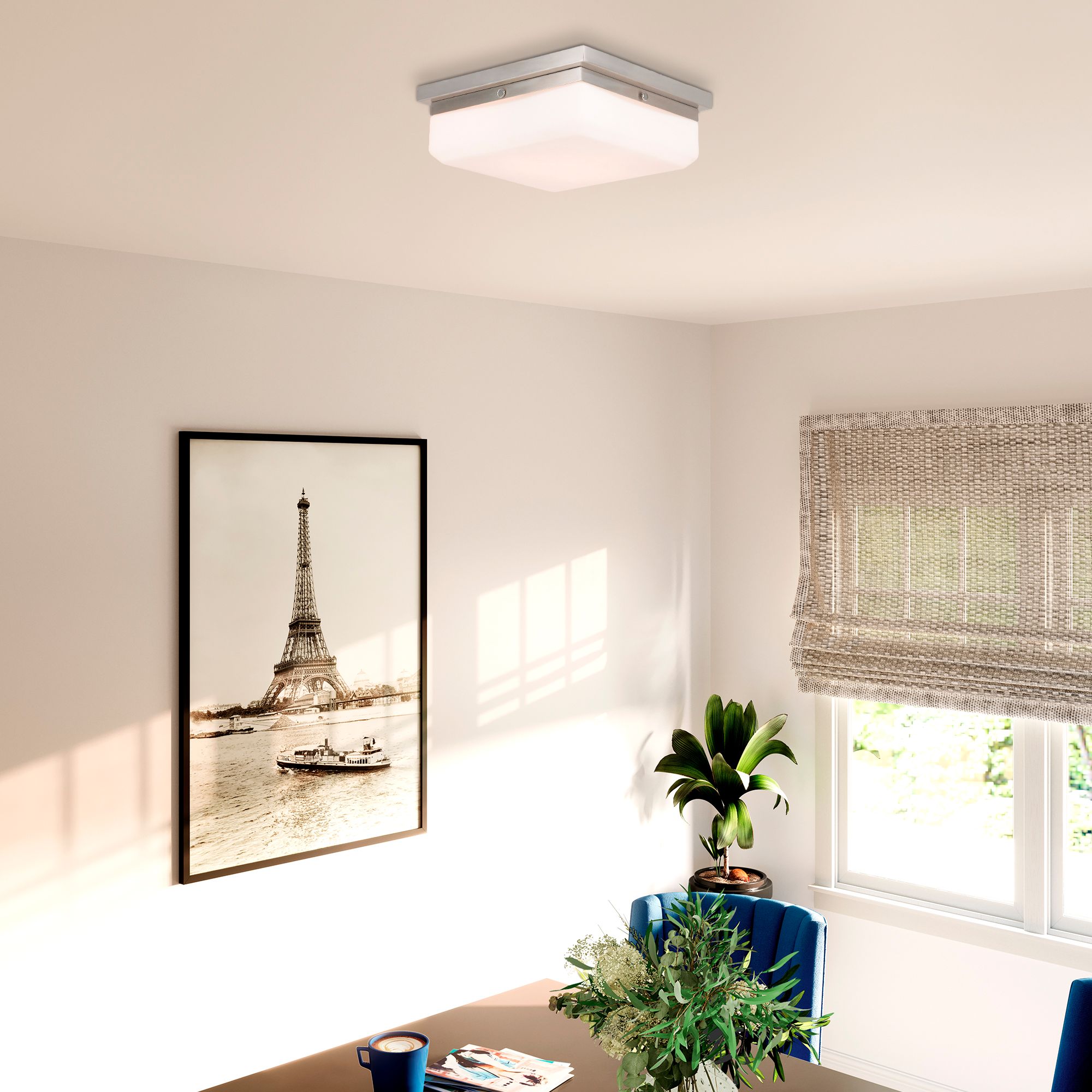 Image 3 Livex Allure 11" Wide Brushed Nickel Ceiling Light more views