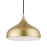 5_Livex Amador 11 3/4" Wide Soft Gold Teardrop Mini Pendant more views