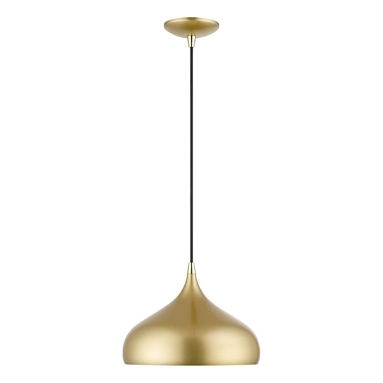 Image 4 Livex Amador 11 3/4"W Polished Brass Teardrop Mini Pendant more views