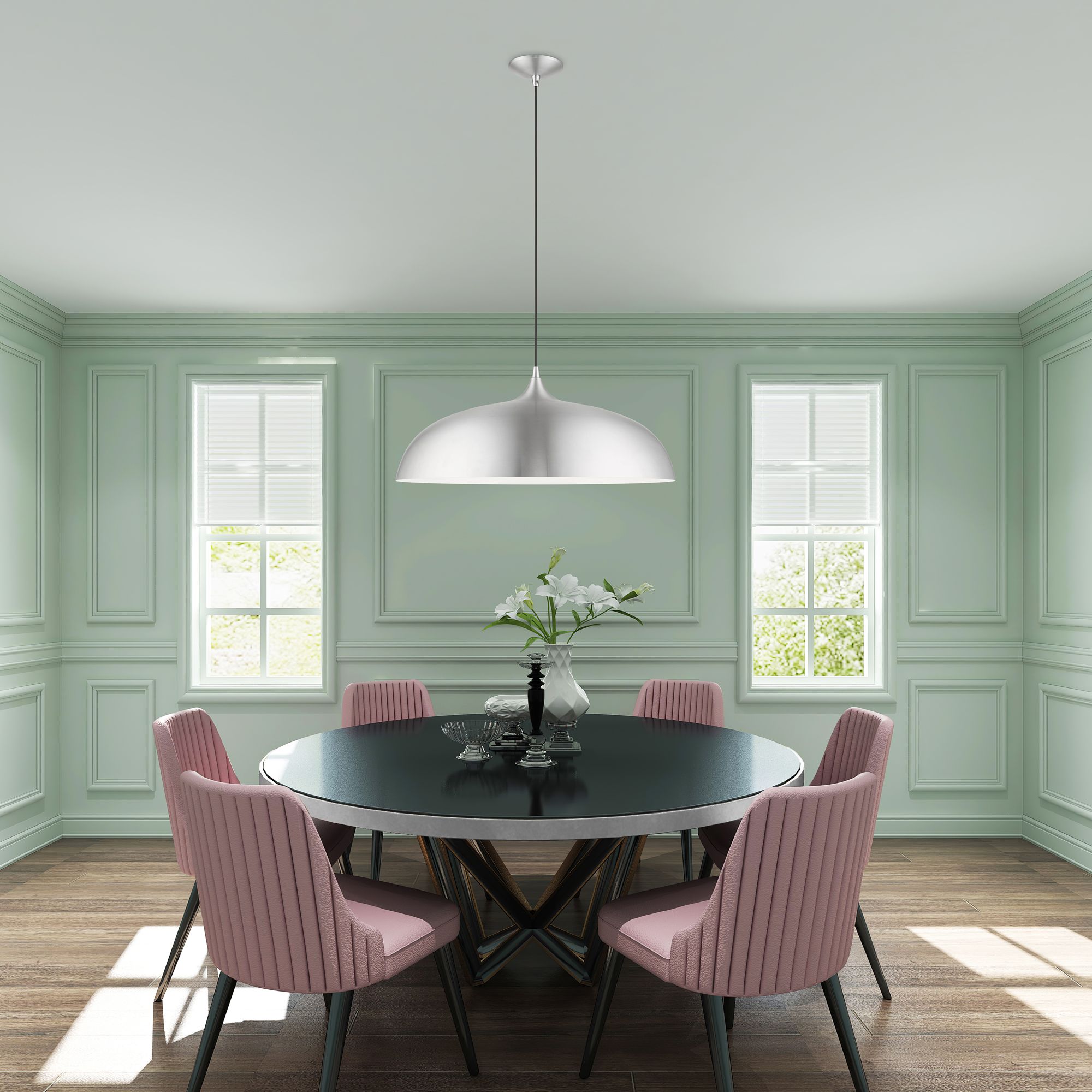 Livex Amador 23 3/4" Wide Polished Chrome Pendant Light