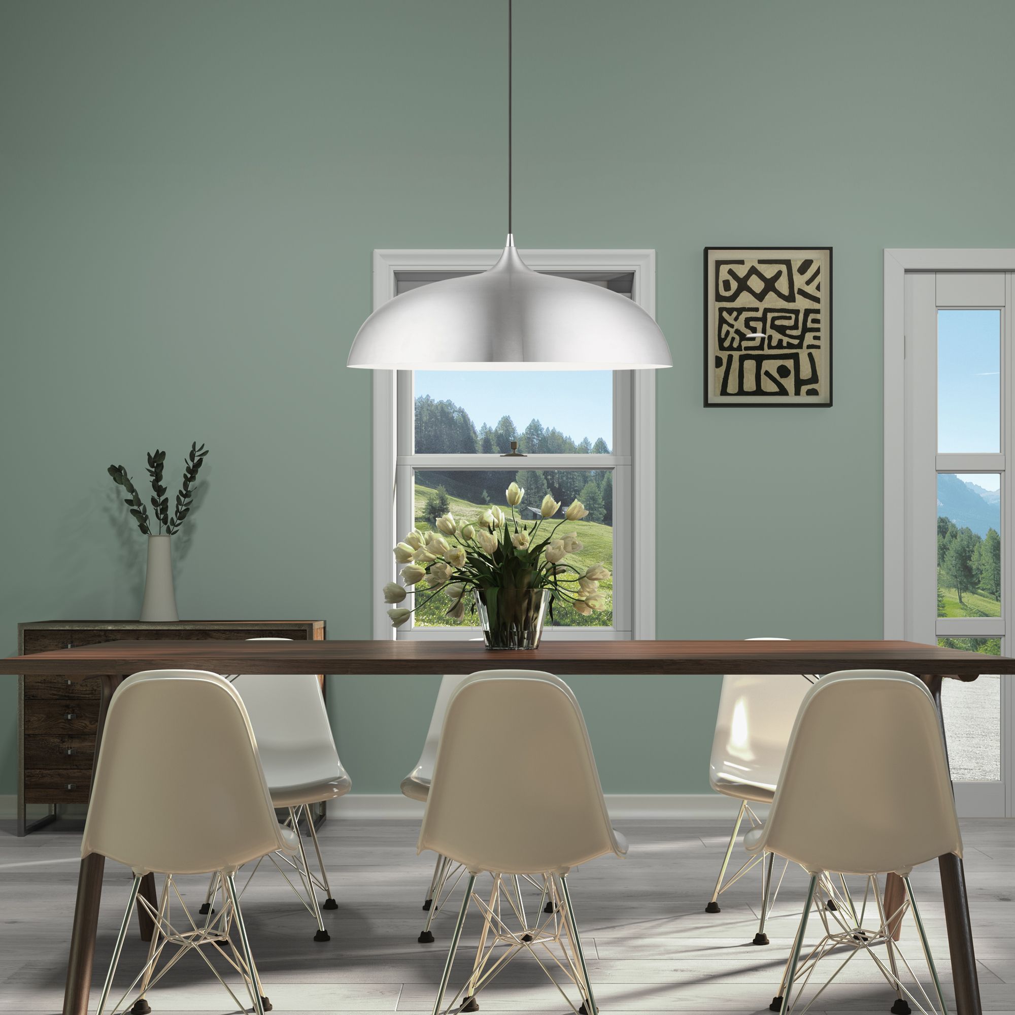 Livex Amador 23 3/4" Wide Polished Chrome Pendant Light