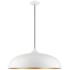 Livex Amador 23 3/4" Wide Shiny White Dome Pendant Light