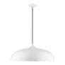 4_Livex Amador 23 3/4" Wide Shiny White Dome Pendant Light more views