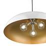 7_Livex Amador 23 3/4" Wide Shiny White Dome Pendant Light more views