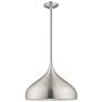 2_Livex Angelique 15 3/4" Wide Brushed Aluminum Pendant Light