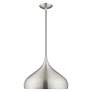 5_Livex Angelique 15 3/4" Wide Brushed Aluminum Pendant Light more views