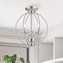 1_Livex Arabella 12" Wide 3-Light Brushed Nickel Globe Mini Chandelier