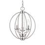 6_Livex Arabella 12" Wide 3-Light Brushed Nickel Globe Mini Chandelier more views