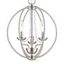 7_Livex Arabella 12" Wide 3-Light Brushed Nickel Globe Mini Chandelier more views