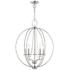 Livex Arabella 28 1/4"W Brushed Nickel 5-Light Chandelier