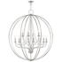 Livex Arabella 40" Wide 12-Light Brushed Nickel Grande Chandelier