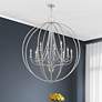 1_Livex Arabella 40" Wide 12-Light Brushed Nickel Grande Chandelier