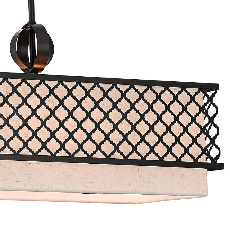 Image 3 Livex Arabesque 39 3/4" Wide Bronze Kitchen Island Light Pendant more views