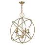 5_Livex Aria 23 1/2" Wide Antique Brass 5-Light Orb Chandelier more views