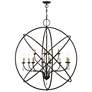 2_Livex Aria 40" Wide 12-Light Orb Ring Bronze Nickel Grande Chandelier