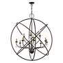 4_Livex Aria 40" Wide 12-Light Orb Ring Bronze Nickel Grande Chandelier more views
