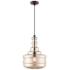 Livex Art Glass 12 3/4" Wide English Bronze Pendant Light