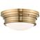 Livex Astor 15 1/2" Wide Antique Brass Ceiling Light