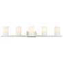 2_Livex Astoria 43 3/4" Wide Brushed Nickel 5-Light Bath Light